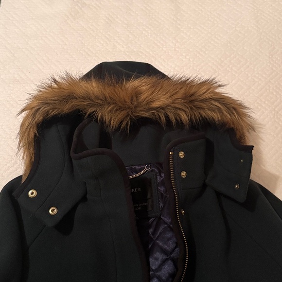 J. Crew Stadium Coat in deep green - Picture 5 of 5